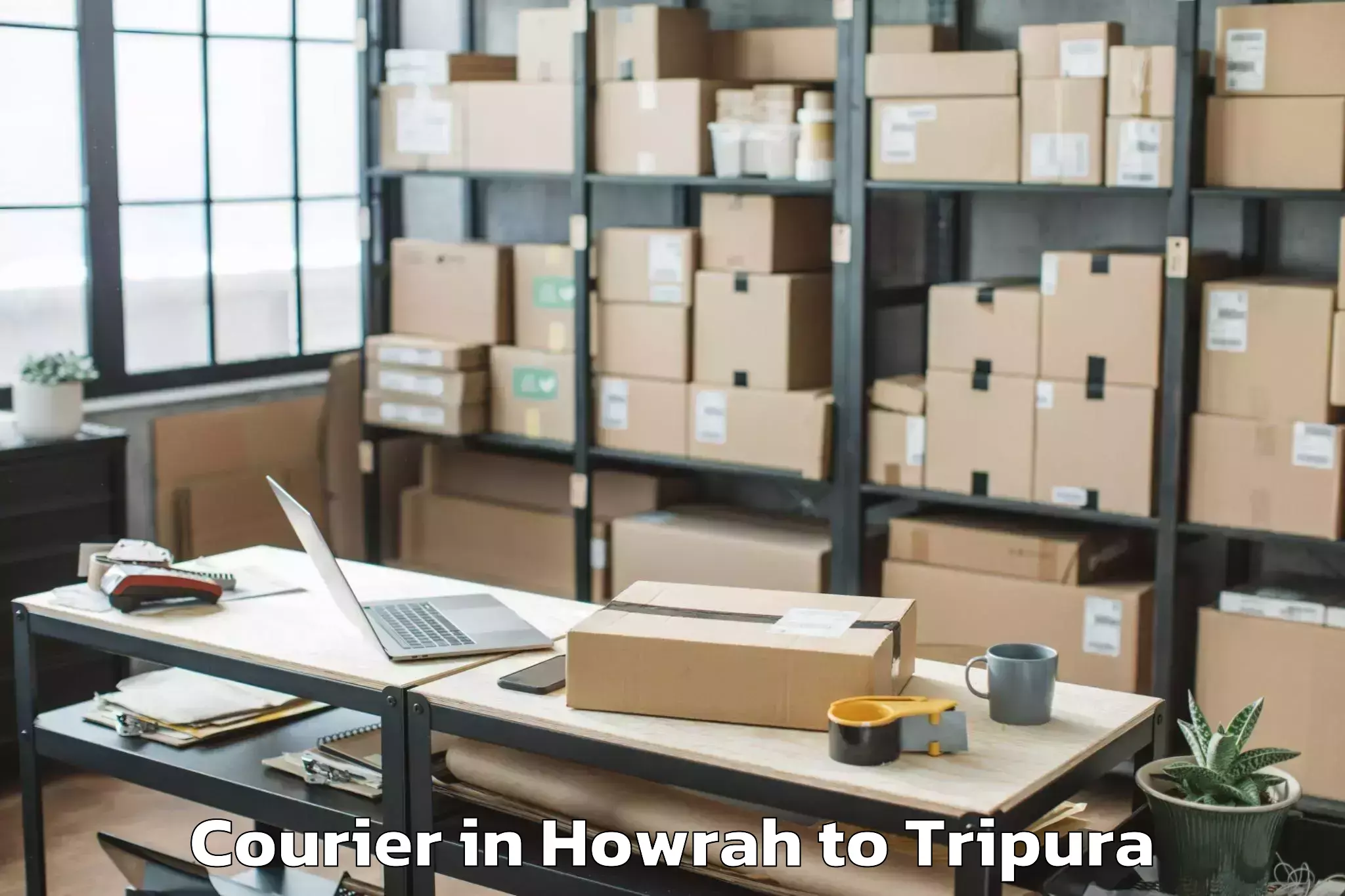 Hassle-Free Howrah to Bishalgarh Courier